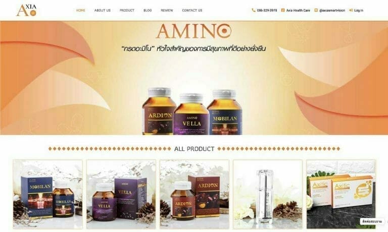 รับทำเว็บไซต์ AXIA SMART VISON