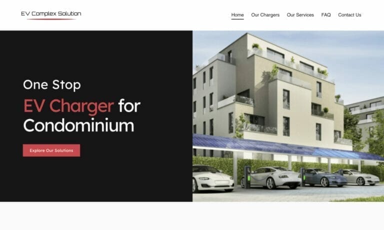 รับทำเว็บไซต์ EV Complex Solution