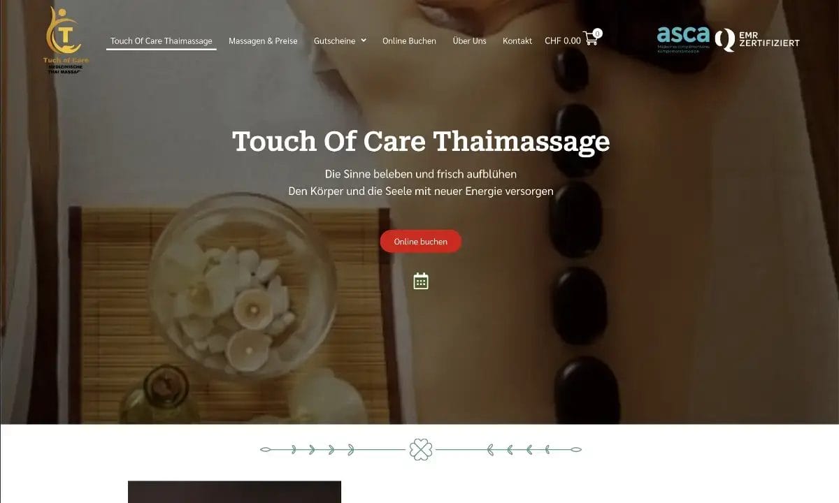 Portfolio Touch Of Care Thaimassage