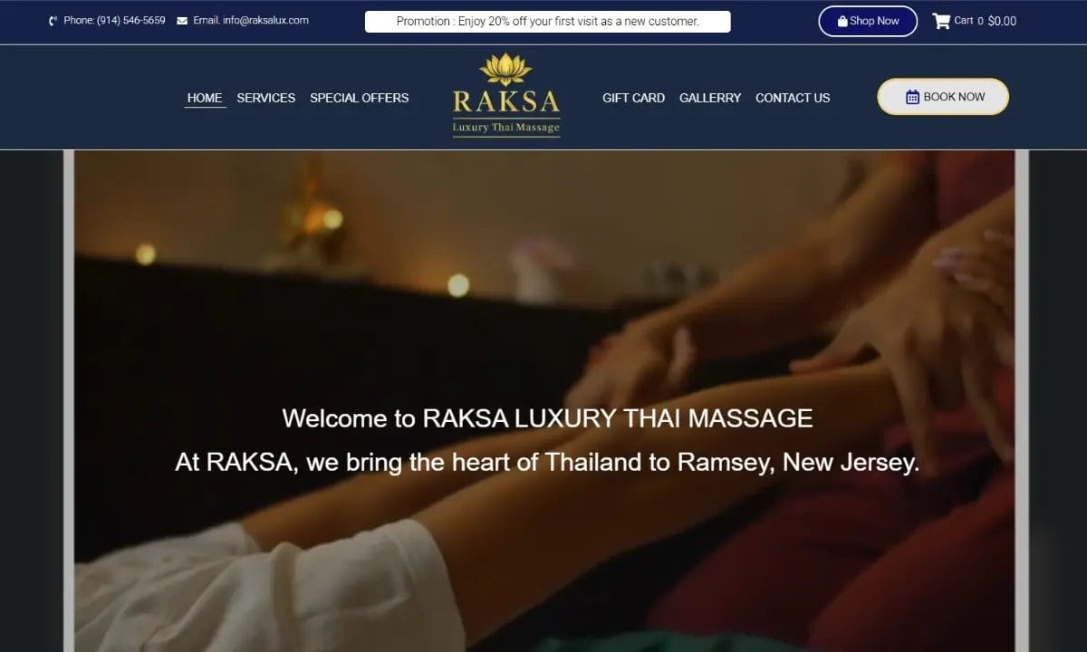 Portfolio Raksa luxury Thai Massage